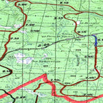 Soviet Genshtab map - p37-115/116 - Russia