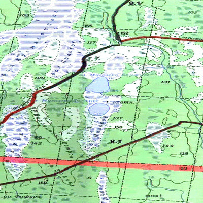 Soviet Genshtab map - p37-113/114 - Russia
