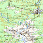 Soviet Genshtab map - p37-119/120 - Russia