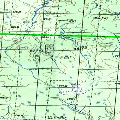 Soviet Genshtab map - p38-071/072 - Russia