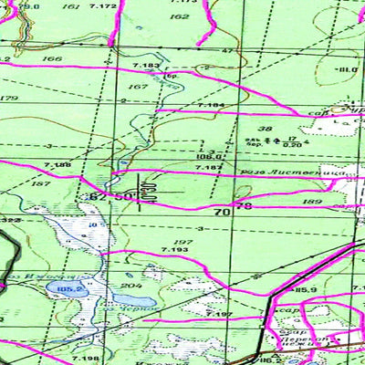 Soviet Genshtab map - p37-045/046 - Russia