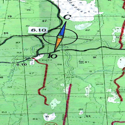Soviet Genshtab map - p38-097/098 - Russia