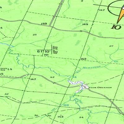 Soviet Genshtab map - p39-097/098 - Russia