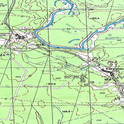 Soviet Genshtab map - p39-123/124--(1982) - Russia