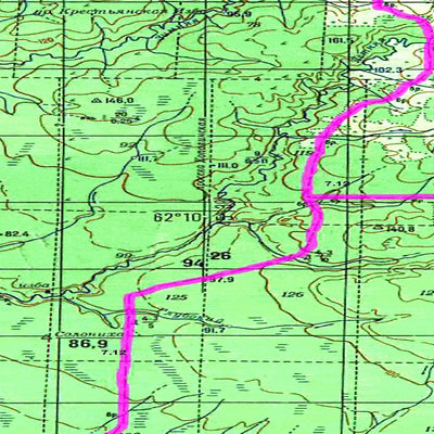 Soviet Genshtab map - p38-067/068 - Russia