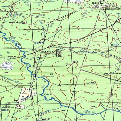 Soviet Genshtab map - p39-133/134--(1982) - Russia