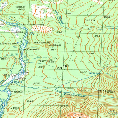 Soviet Genshtab map - p40-105/106 - Russia