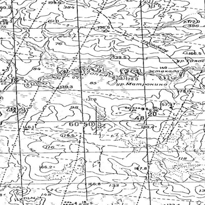 Soviet Genshtab map - p40-111/112 - Russia