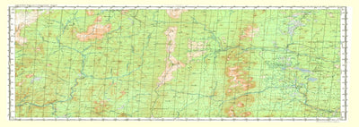 Soviet Genshtab map - p40-119/120 - Russia