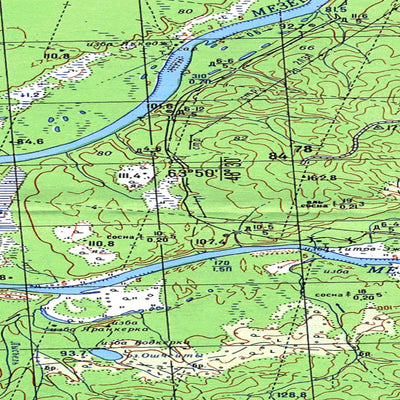 Soviet Genshtab map - p39-001/002--(1988) - Russia