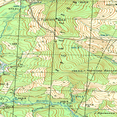 Soviet Genshtab map - p40-143/144 - Russia
