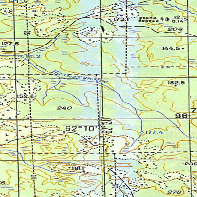 Soviet Genshtab map - p41-065/066 - Russia