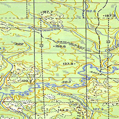 Soviet Genshtab map - p41-065/066 - Russia