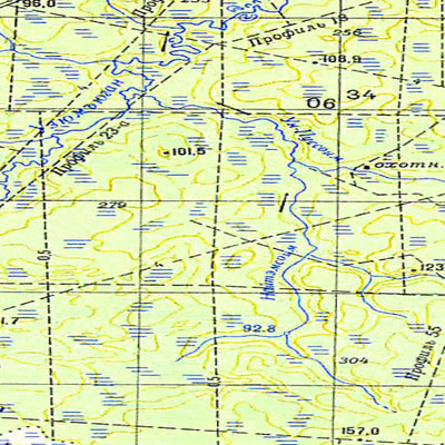 Soviet Genshtab map - p41-067/068 - Russia
