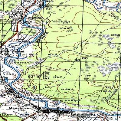 Soviet Genshtab map - p39-069/070--(1989) - Russia