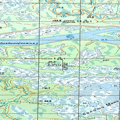 Soviet Genshtab map - p41-031/032--(1979) - Russia