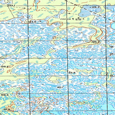 Soviet Genshtab map - p43-029/030 - Russia