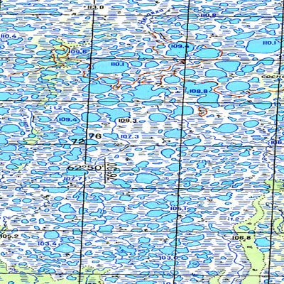 Soviet Genshtab map - p43-045/046 - Russia
