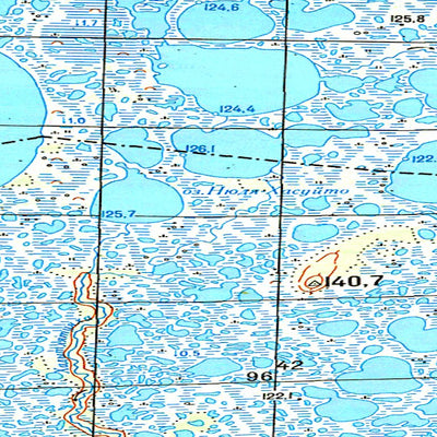 Soviet Genshtab map - p43-031/032 - Russia
