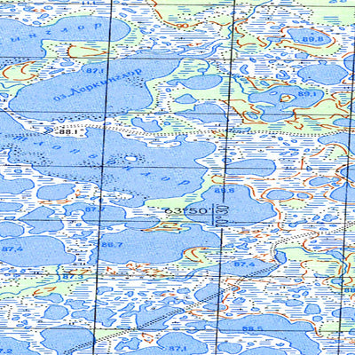 Soviet Genshtab map - p42-009/010 - Russia