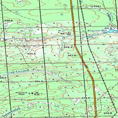 Soviet Genshtab map - p50-073/074 - Russia