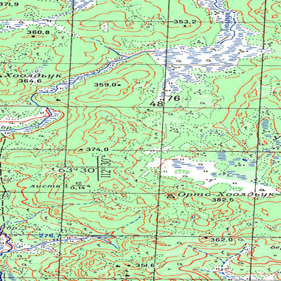 Soviet Genshtab map - p49-021/022 - Russia