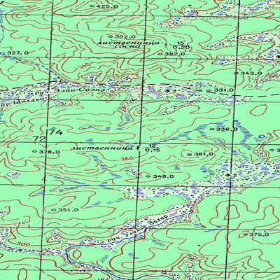 Soviet Genshtab map - p49-045/046 - Russia