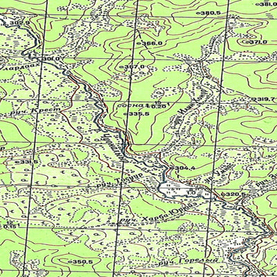 Soviet Genshtab map - p49-071/072--(1963) - Russia
