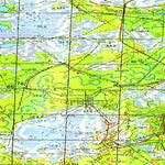 Soviet Genshtab map - p43-105/106 - Russia