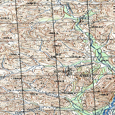 Soviet Genshtab map - p56-121/122 - Russia