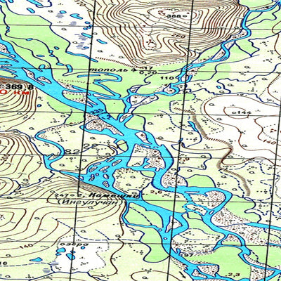 Soviet Genshtab map - p58-011/012--(1953) - Russia