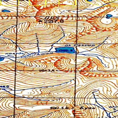 Soviet Genshtab map - p55-033/034 - Russia