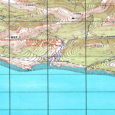 Soviet Genshtab map - p58-053/054--(1953) - Russia