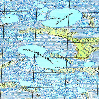 Soviet Genshtab map - p44-069/070 - Russia
