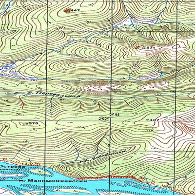 Soviet Genshtab map - p58-055/056--(1952) - Russia