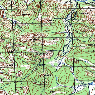 Soviet Genshtab map - p56-111/112 - Russia