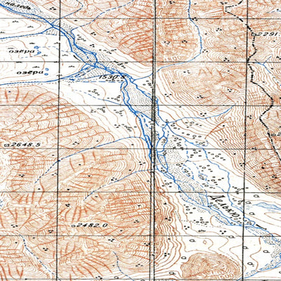 Soviet Genshtab map - p54-067/068--(1950) - Russia