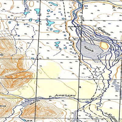 Soviet Genshtab map - p54-069/070--(1945) - Russia