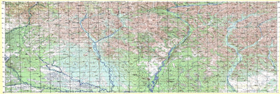 Soviet Genshtab map - p55-125/126 - Russia