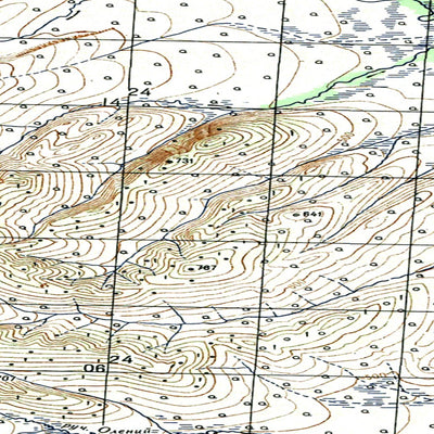 Soviet Genshtab map - p56-035/036 - Russia