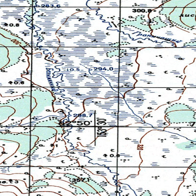 Soviet Genshtab map - p56-043/044 - Russia