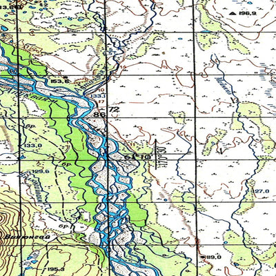 Soviet Genshtab map - p59-101/102--(1973) - Russia