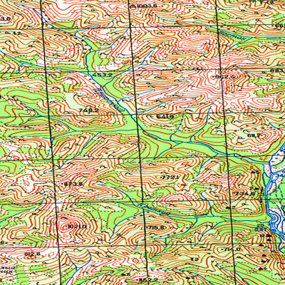 Soviet Genshtab map - p56-133/134 - Russia