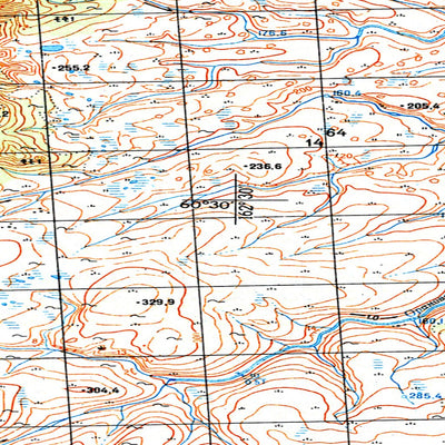 Soviet Genshtab map - p58-121/122--(1969) - Russia