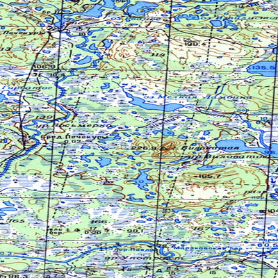 Soviet Genshtab map - q36-045/046--(1988) - Russia