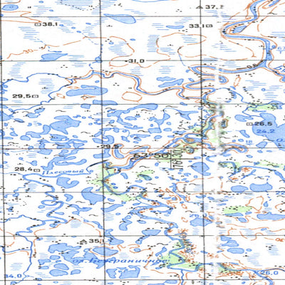 Soviet Genshtab map - p60-005/006 - Russia
