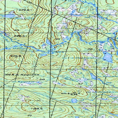 Soviet Genshtab map - q36-043/044 - Russia
