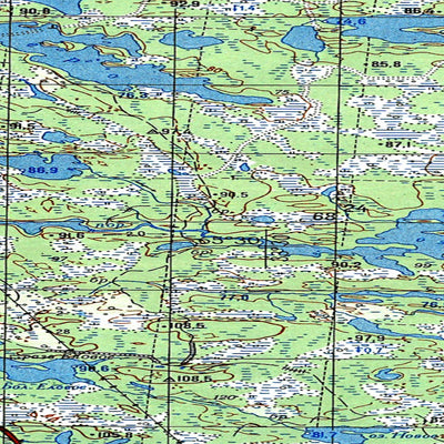 Soviet Genshtab map - q36-091/092--(1976) - Russia