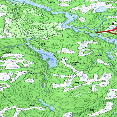 Soviet Genshtab map - q37-095/096 - Russia