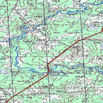 Soviet Genshtab map - q39-135/136 - Russia